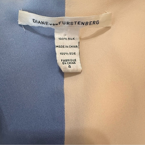 Diane von Furstenberg Juliette silk blouse butterfly sleeves,elasticized waist - Picture 5 of 9